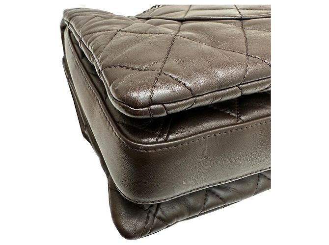 Borsa a spalla Chanel Coco Mark Matelassé con catena Marrone - vista 9