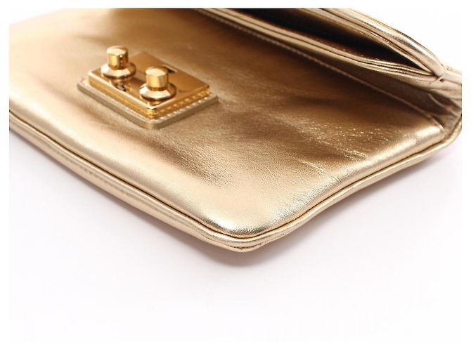 Borsa Louis Vuitton Clutch Sofia Coppola Second D'oro - vista 9