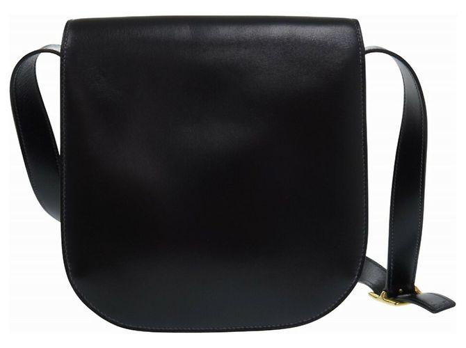 Hermès Borsa a spalla in vitello nero Hermes - vista 4