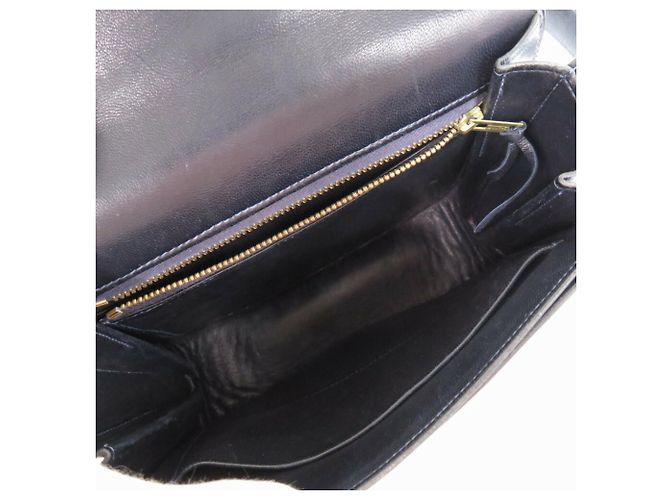 Hermès Borsa a spalla in vitello nero Hermes - vista 8