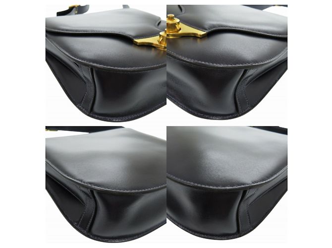 Hermès Borsa a spalla in vitello nero Hermes - vista 9