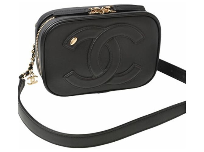 Borsa a spalla in pelle nera Chanel Nero - vista 13