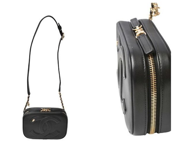 Borsa a spalla in pelle nera Chanel Nero - vista 3