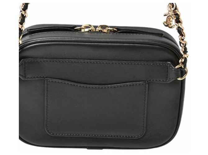 Borsa a spalla in pelle nera Chanel Nero - vista 6