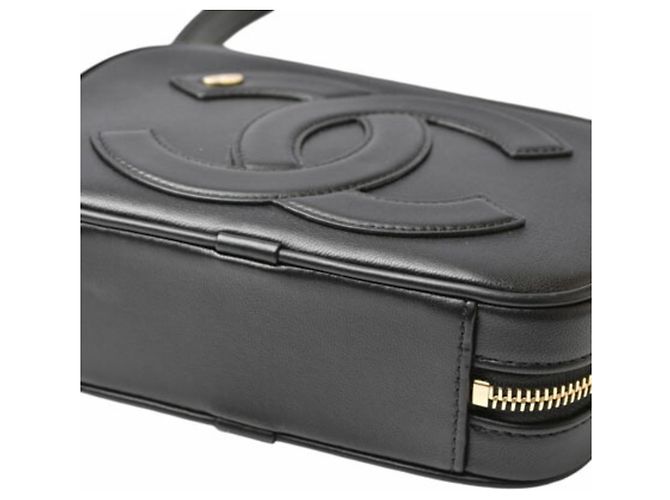 Borsa a spalla in pelle nera Chanel Nero - vista 7