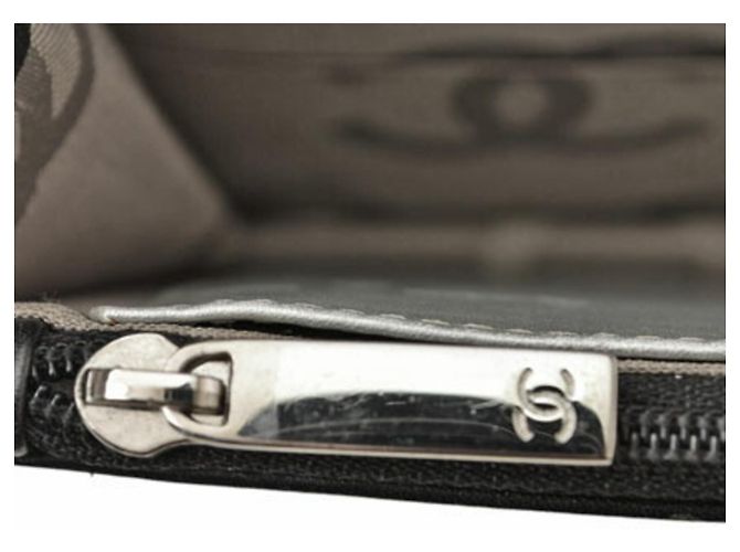 Cambon Chanel schwarze Lederkette Brieftasche - Ansicht 13