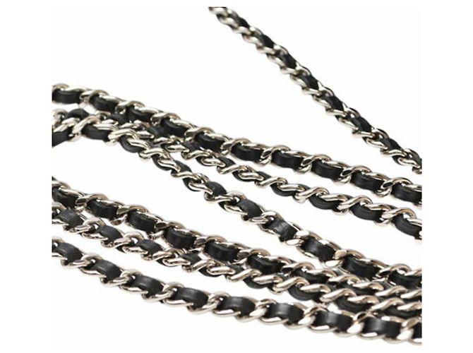 Cambon Chanel schwarze Lederkette Brieftasche - Ansicht 14