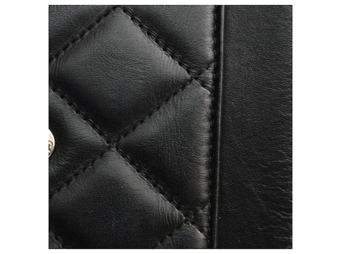 Cambon Chanel schwarze Lederkette Brieftasche - Ansicht 7