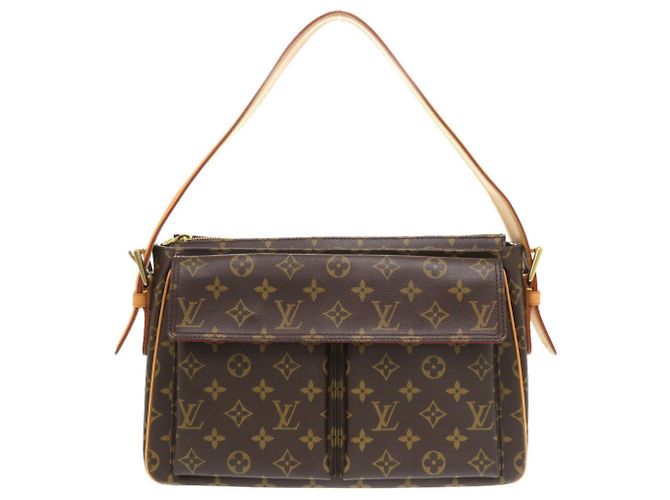 Borsa a Spalla Monogram Vivacite GM di Louis Vuitton Marrone Monogramma - vista 2