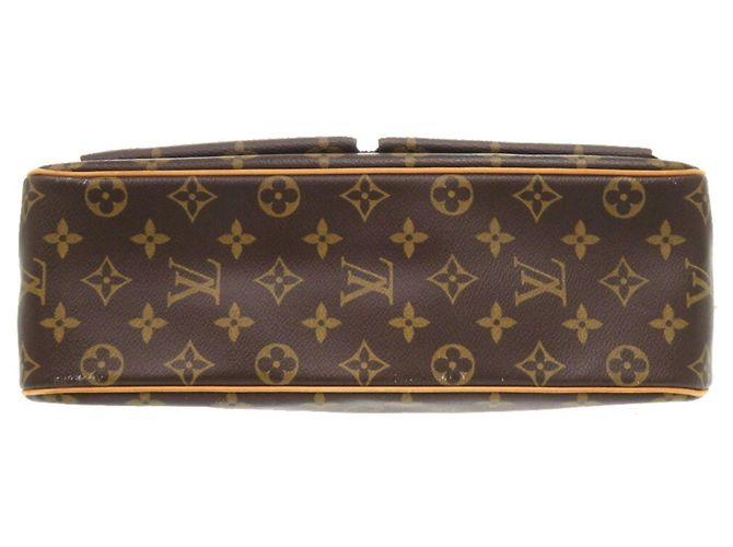 Borsa a Spalla Monogram Vivacite GM di Louis Vuitton Marrone Monogramma - vista 4