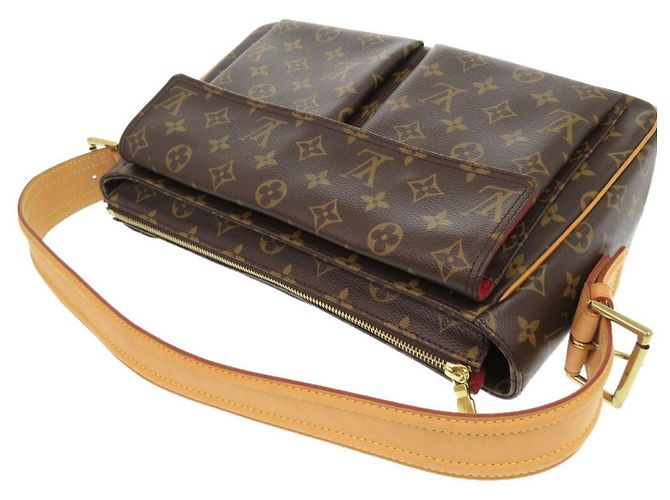 Borsa a Spalla Monogram Vivacite GM di Louis Vuitton Marrone Monogramma - vista 6