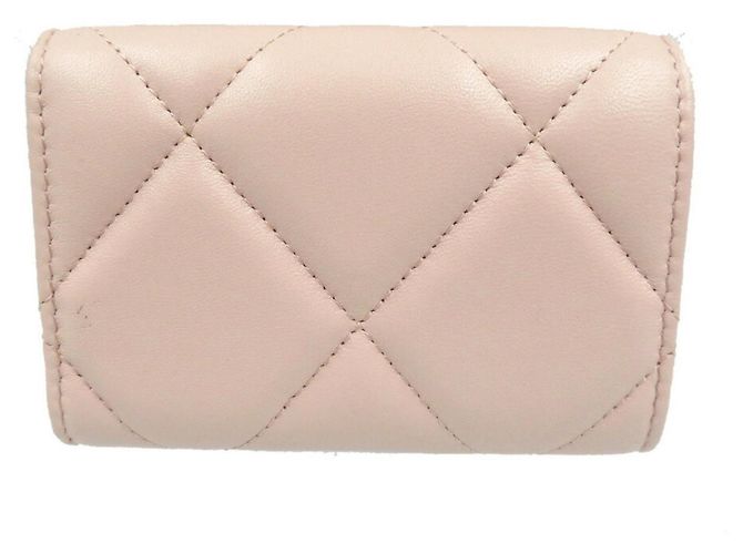 Cartera plegable Chanel 19 Disneuf Small Coco Mark Rosa - vista 3