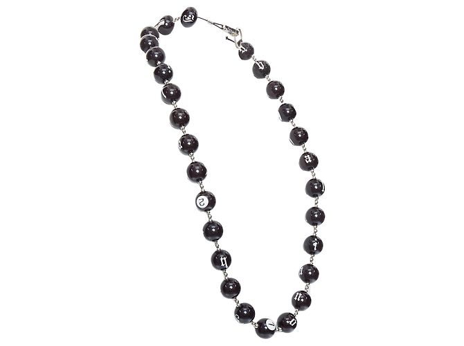 John Galliano Gothic Logo Number Lucky Ball Necklace - view 3