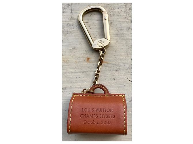 Louis Vuitton Schlüsselanhänger Leder Dunkelbraun - Ansicht 3