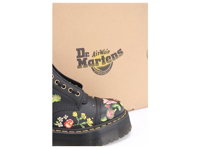Dr. Martens Lederstiefel Blumenmuster Mehrfarben - vista 4