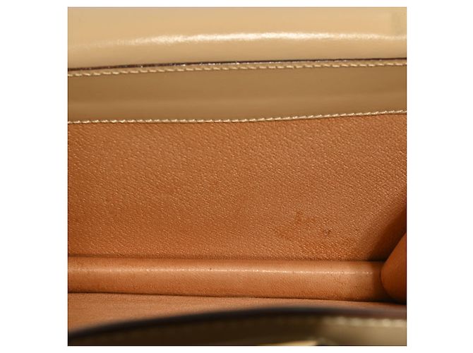 Céline Borsa Celine Old W Flap Ring in beige - vista 10