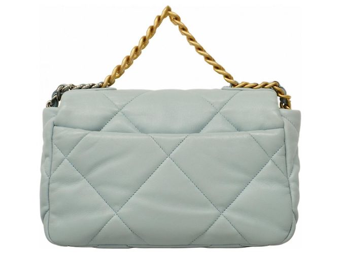 Borsa a mano Chanel 19 in blu cielo Blu chiaro - vista 11