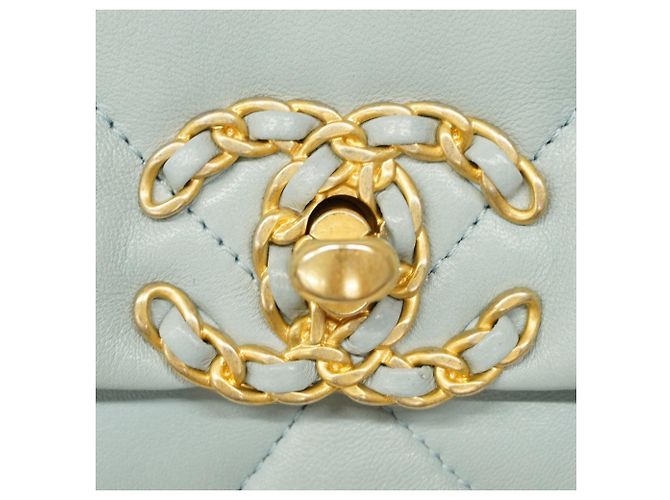 Borsa a mano Chanel 19 in blu cielo Blu chiaro - vista 6