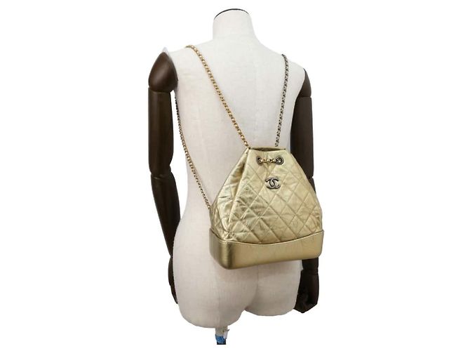 Chanel Gabrielle Small Backpack Golden - view 4