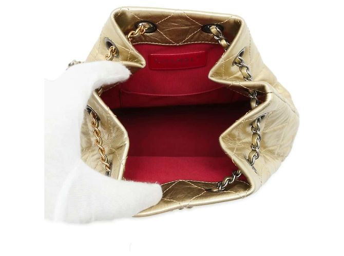Chanel Gabrielle Small Backpack Golden - view 5