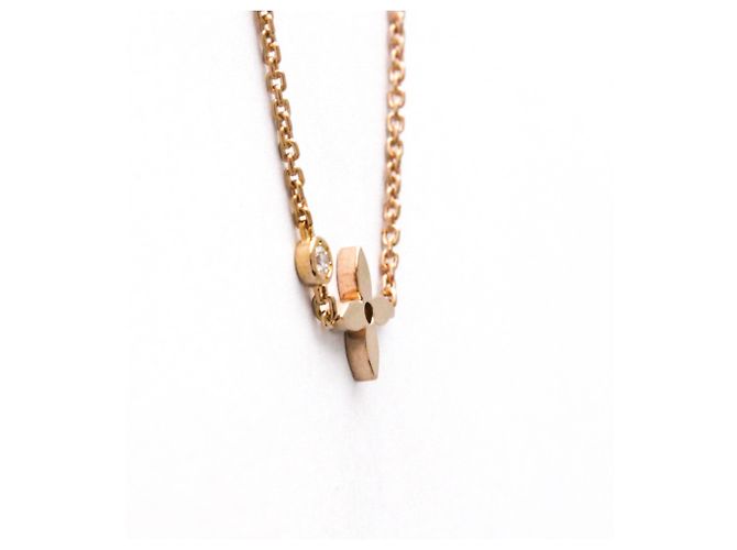 Collana Pendente Monogram Idylle Louis Vuitton D'oro - vista 3