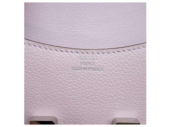 Hermès Portafoglio Hermes Constance Mauve Pale Evercolor Bianco - vista 10
