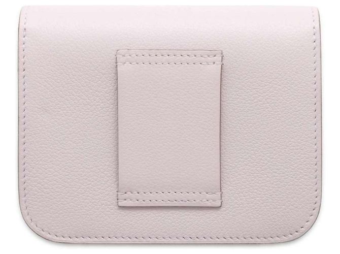 Hermès Portafoglio Hermes Constance Mauve Pale Evercolor Bianco - vista 3