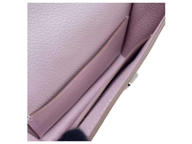 Hermès Portafoglio Hermes Constance Mauve Pale Evercolor Bianco - vista 7