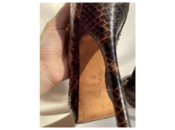 Christian Dior DIOR Miss Dior Python Braune Pumps - Ansicht 4