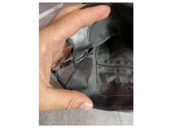 Marmont Borsa a spalla Gucci Jackie in suede Guccissima nera Nero - vista 8
