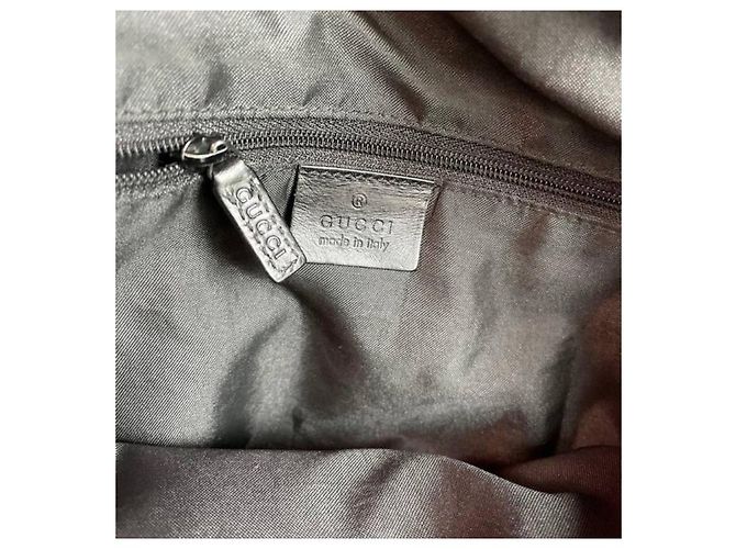 Marmont Borsa a spalla Gucci Jackie in suede Guccissima nera Nero - vista 9