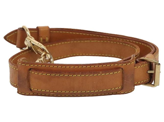 LOUIS VUITTON Adjustable Shoulder Strap Leather 31.5""-38.2"" Beige Auth 89208 - view 2