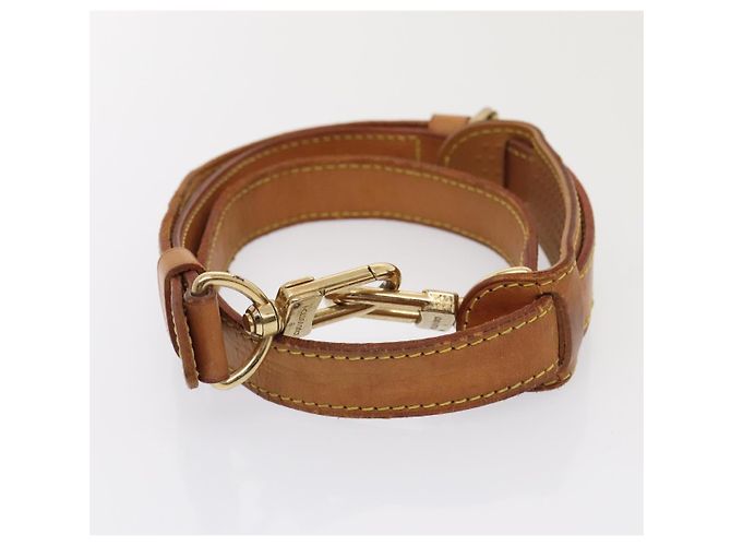 LOUIS VUITTON Adjustable Shoulder Strap Leather 31.5""-38.2"" Beige Auth 89208 - view 5