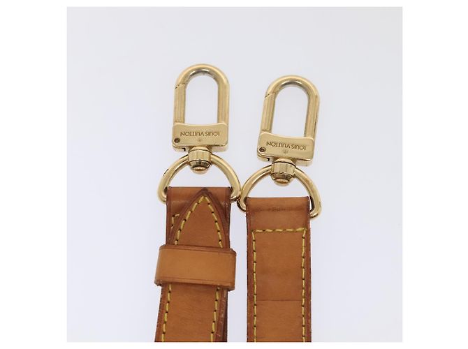 LOUIS VUITTON Adjustable Shoulder Strap Leather 31.5""-38.2"" Beige Auth 89208 - view 6
