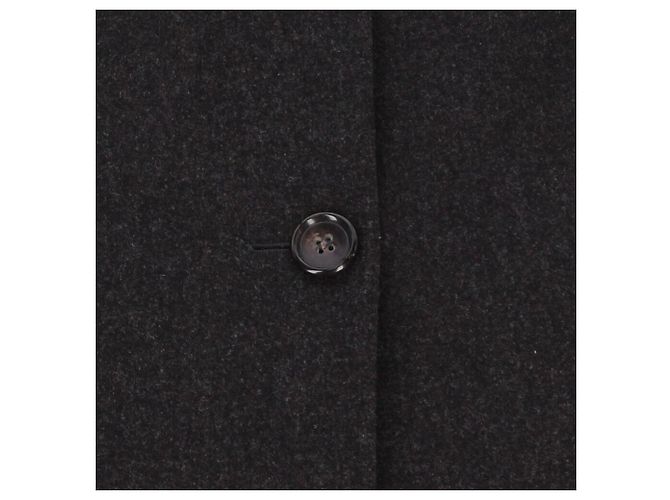 Jil Sander Anthracite Wool Coat - 2000s Dark grey - view 4