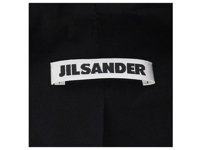 Jil Sander Anthracite Wool Coat - 2000s Dark grey - view 6