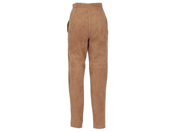 Beige Wildlederhose Genny - Ansicht 2