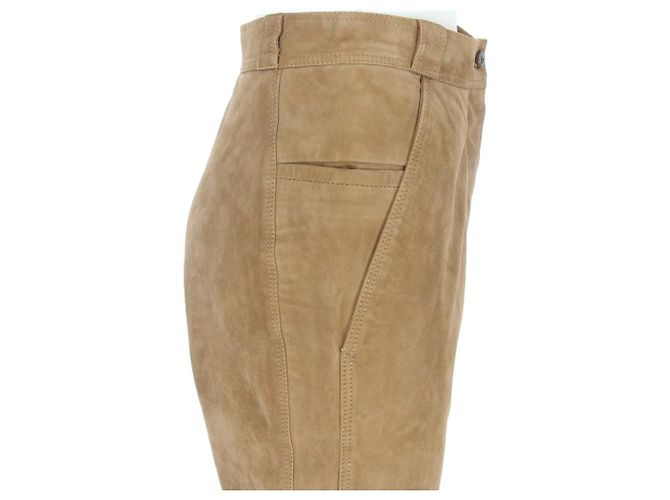 Beige Wildlederhose Genny - Ansicht 5