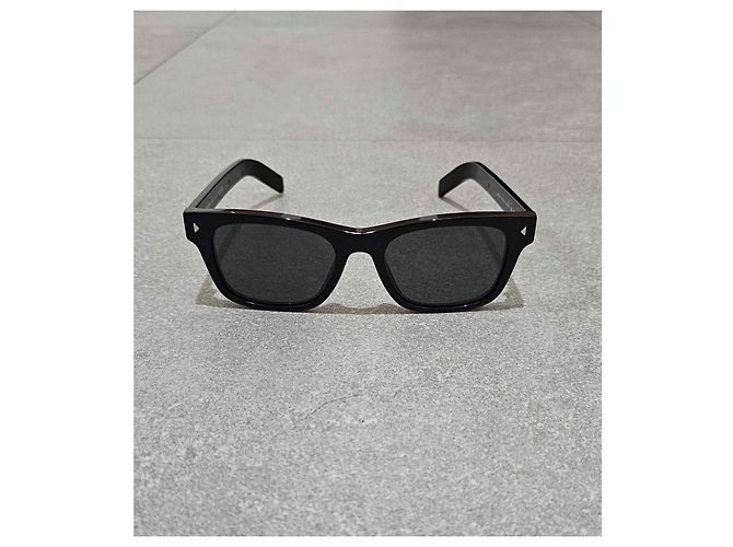 Occhiali Prada PR A17S in acetato nero - vista 8