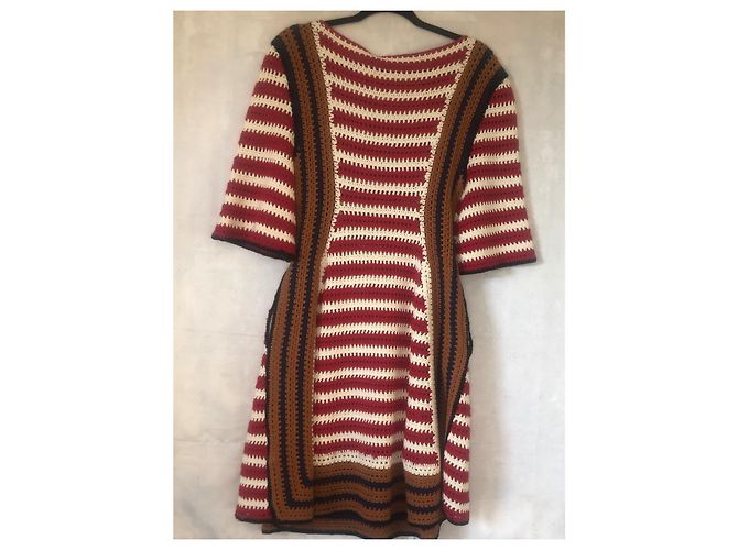 Abito all'uncinetto Dsquared2 in cotone multicolore - vista 3