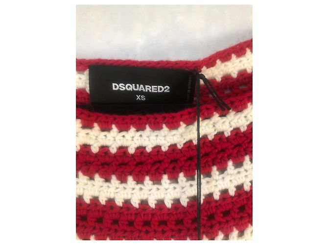Abito all'uncinetto Dsquared2 in cotone multicolore - vista 4