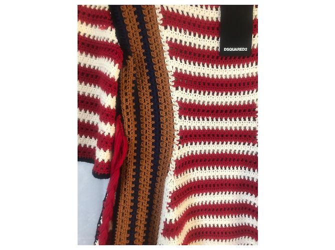 Abito all'uncinetto Dsquared2 in cotone multicolore - vista 5