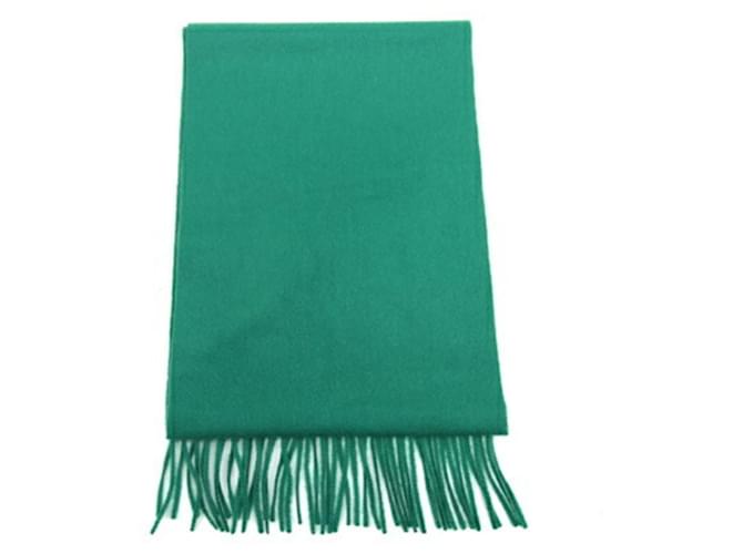 Hermès Sciarpa in cashmere verde Hermes - vista 2