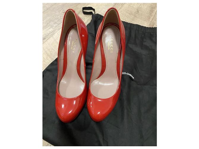 Marmont Rote Lederabsätze von Gucci - Ansicht 3