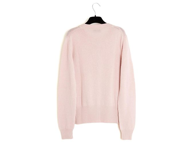 Prada Rosa Gilet FR38 Woll-Kaschmir-Cardigan US12 US10 Pink - Ansicht 3