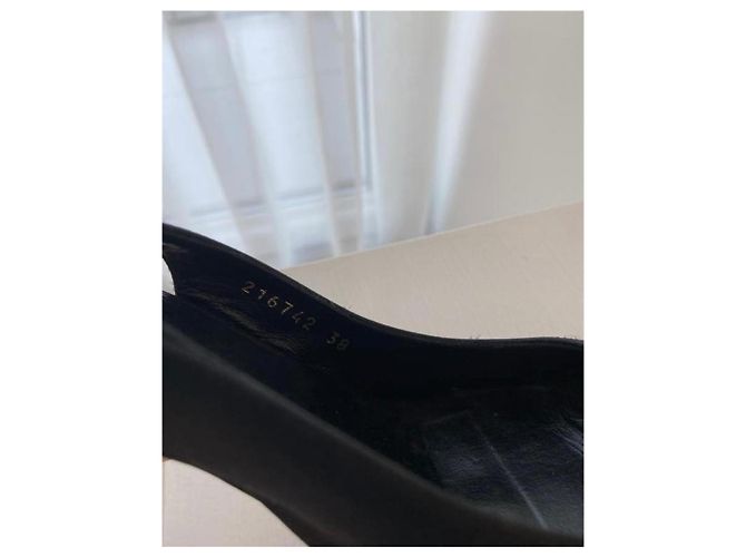 Marmont Tacchi in suede blu navy Gucci - vista 5