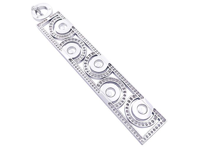 Chopard-Halskette, 'Happy Spirit', aus Weißgold, Diamanten. - Ansicht 3