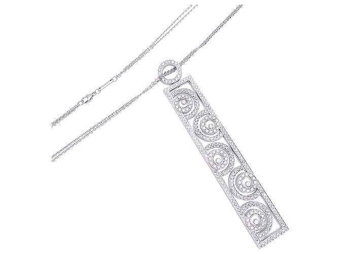 Chopard-Halskette, 'Happy Spirit', aus Weißgold, Diamanten. - Ansicht 4