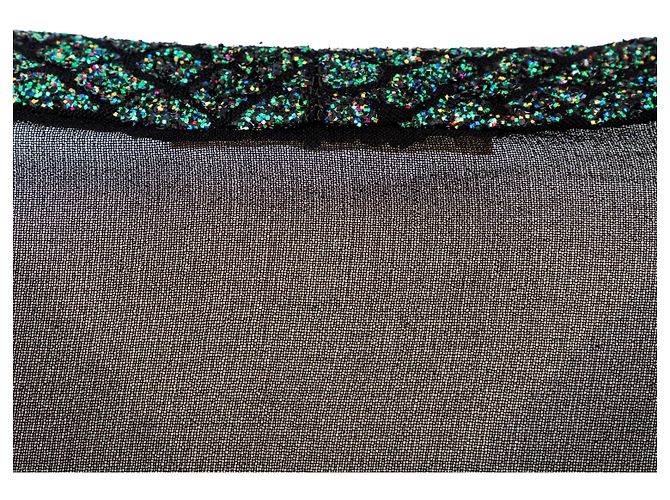 Abito a serpente decorato con glitter Krizia Nero - vista 7