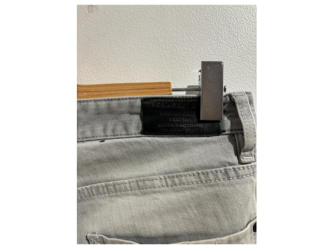 Jeans DSQUARED2 T.FR 42 Cotone Grigio - vista 6